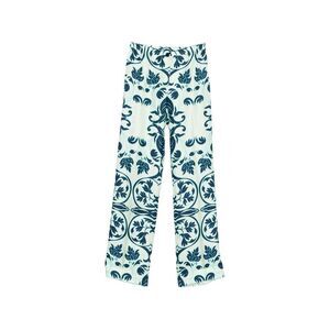 For Restless Sleepers Women Printed Silk Trousers